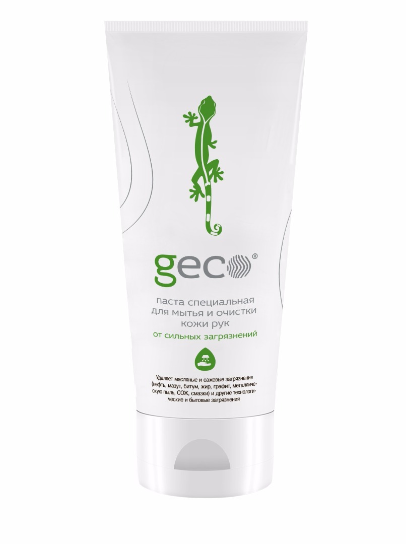 Паста "GECO" для очистки кожи рук от сильных загрязнений (туба 200 мл.) 