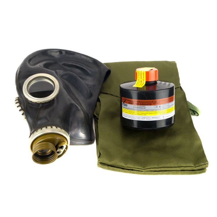 Противогаз БРИЗ-3301 (ППФ), маска ШМП 