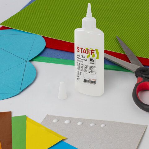 Клей ПВА STAFF евро, 85 г, 220365
