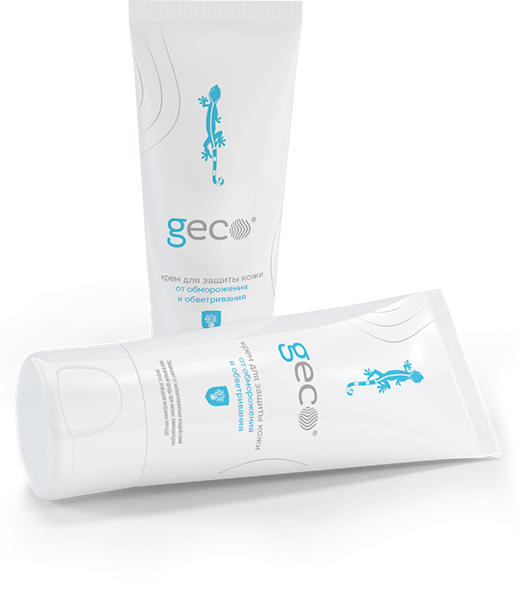 Крем "GECO" для защиты от обморожения и обветривания (туба флип-топ 100 мл.) 