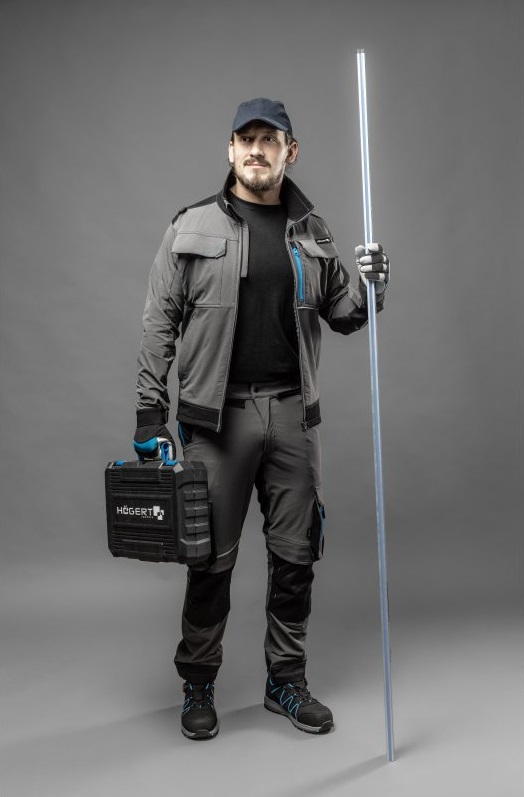 Костюм "TAUBER": куртка, брюки; темно-серый