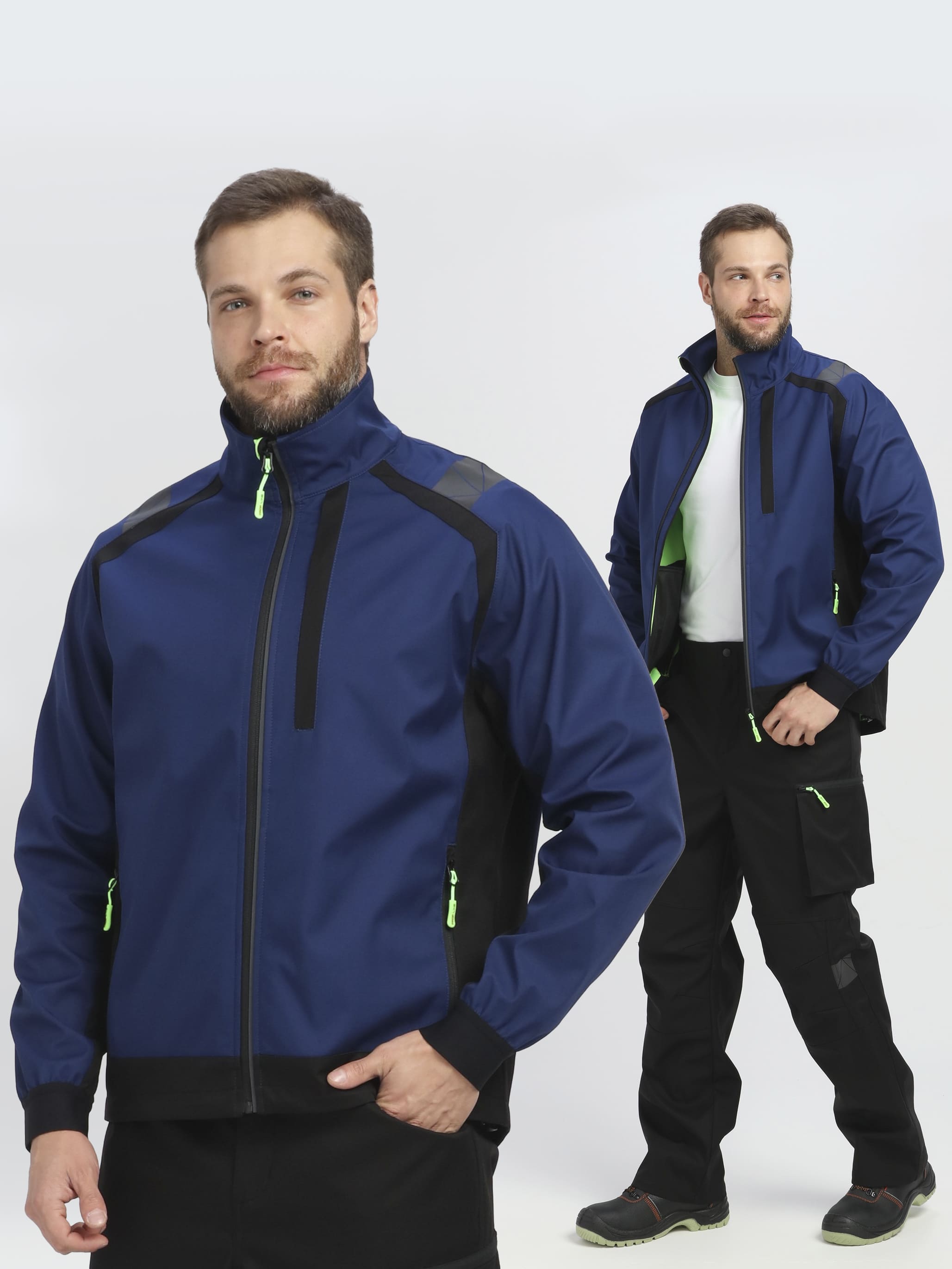 Куртка "PROFLINE LEADER" темно-синяя с черным