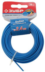 Леска для триммеров "ЗУБР" 2мм*15м 
