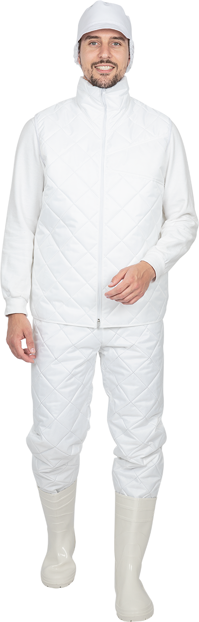 Жилет "АПРЕЛЬ" утепл. белый