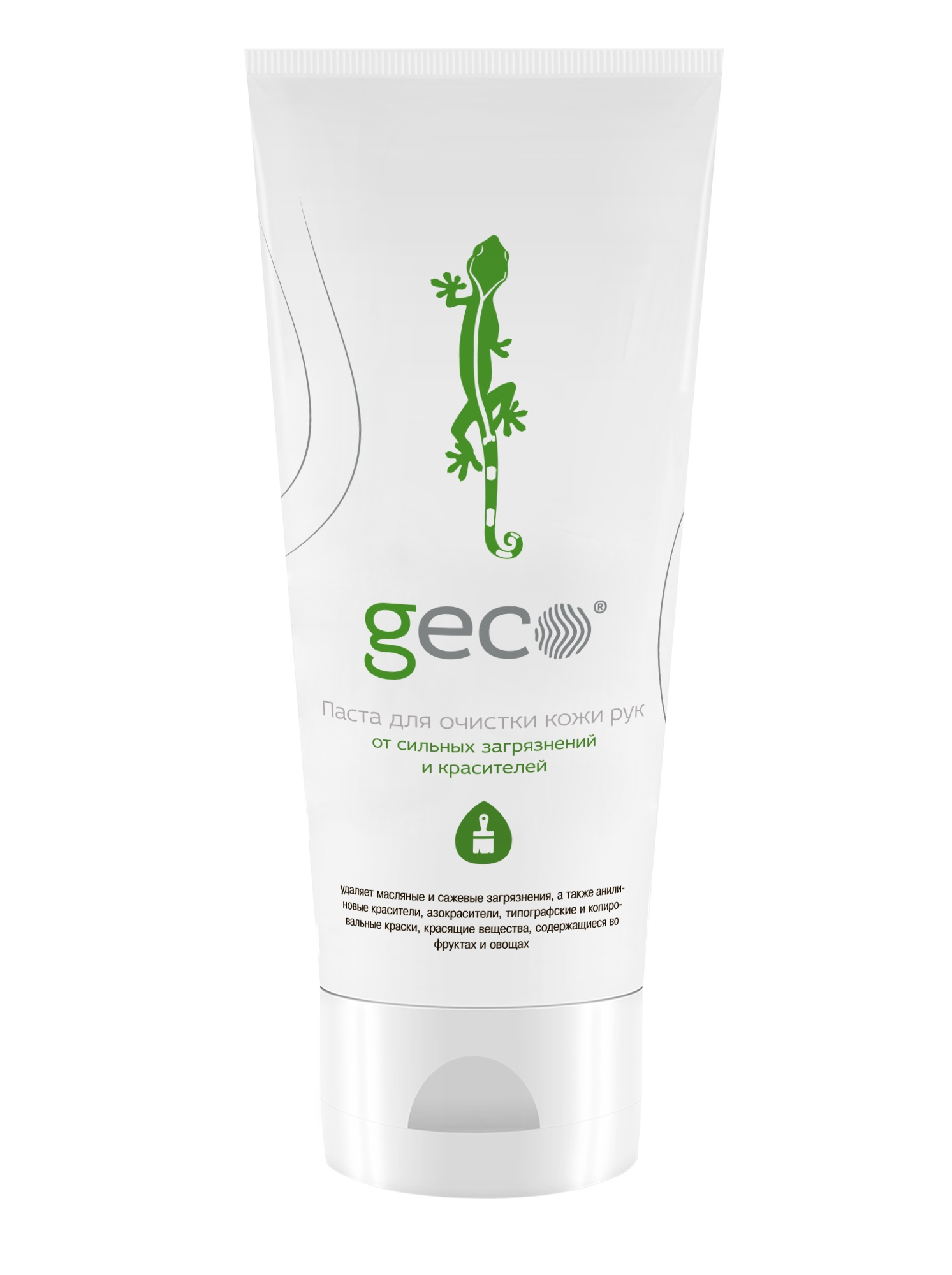 Паста "GECO" для очистки кожи рук от сильных загрязнений  и красителей(туба 200 мл.) 