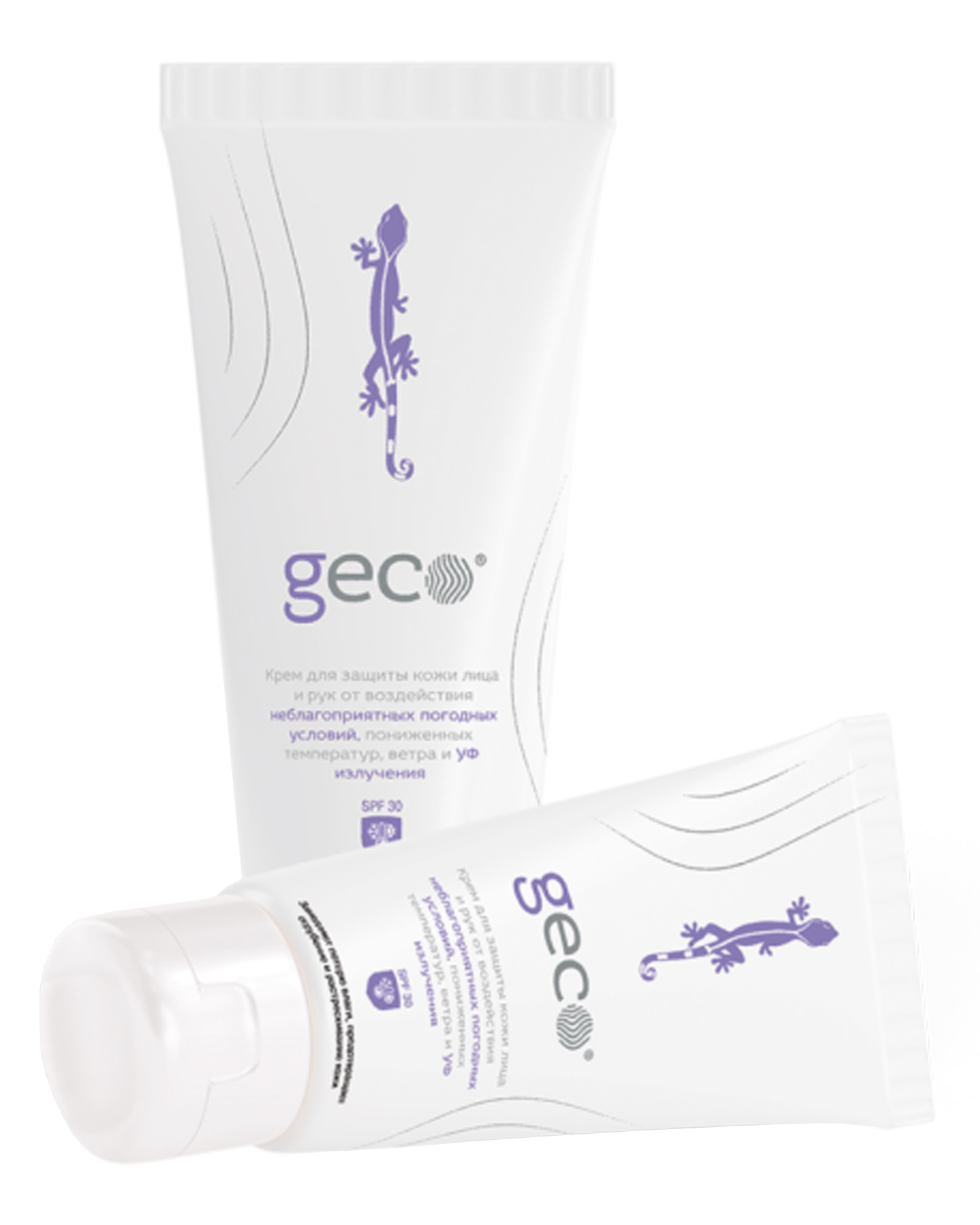 Крем "GECO" для защиты от УФ-излучения, обморожения и обветривания (туба с винт. крышкой 100 мл.) 